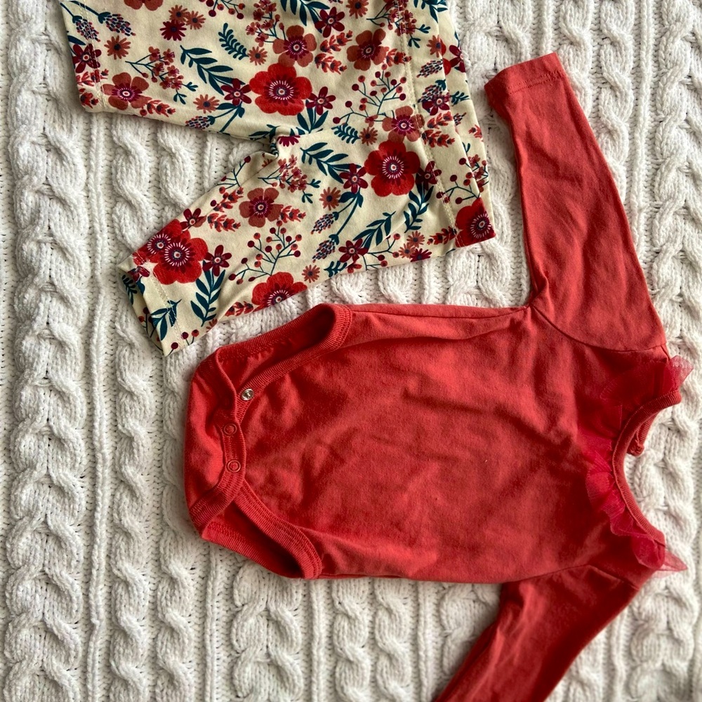 Two piece floral set tendu fashion